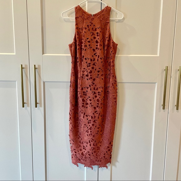 chinese dress ladies Floral Lace Knit Midi Dress main image 1